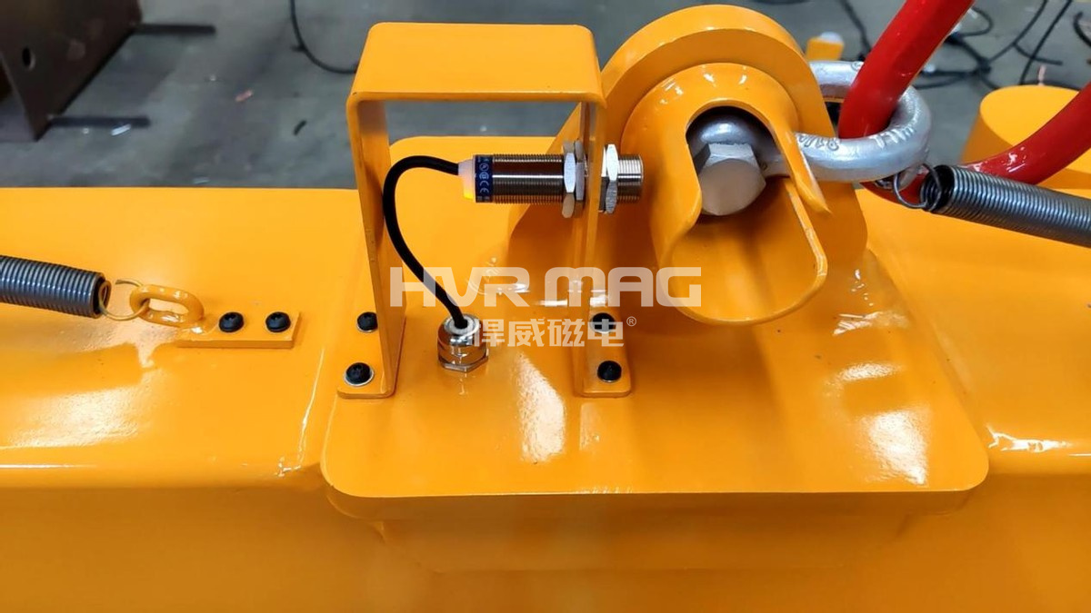 磁力吊具的落地檢測功能，悍威磁電保障安全生產(chǎn)，又進一步