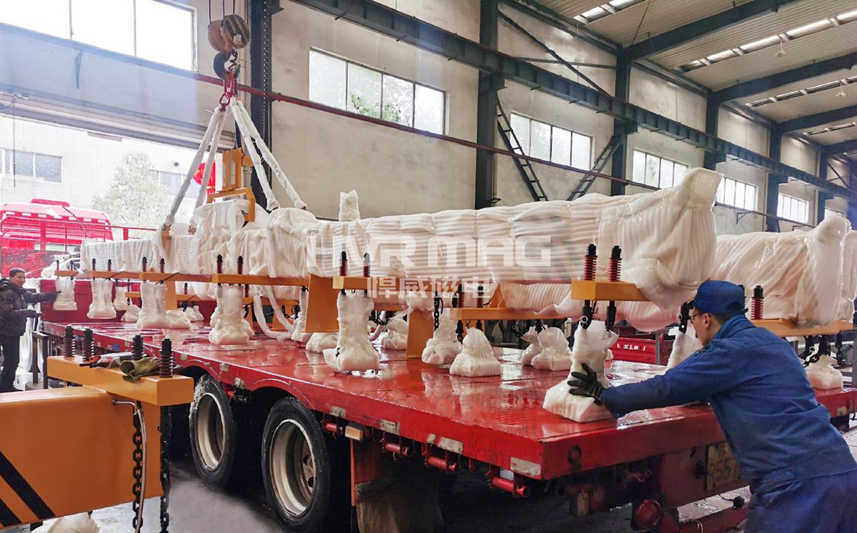 無懼風雪，悍威磁電6臺電永磁吊具成功發(fā)貨