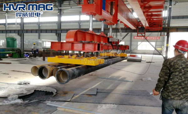 鑄鐵管道如何采用電永磁進行搬運